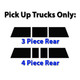 Some pick-up trucks have an optional 3 or 4 piece rear window.
