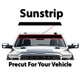 Add a sunstrip to cover the top AS-1 line of your front windshield for your exact vehicle.