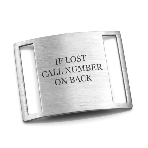 Stainless Steel Child Safety Shoe Tag
