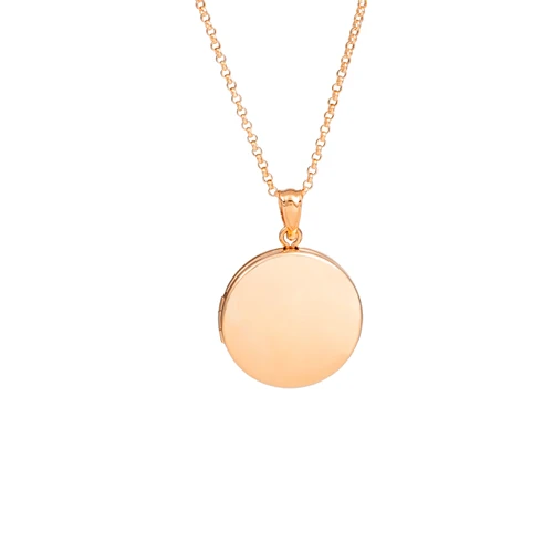 Artisan Rose Gold Locket Necklace