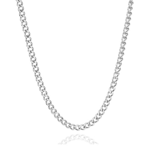4mm Curb Link Stainless Steel Chain 28 inch