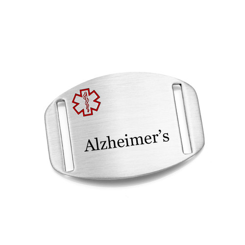 Alzheimers Alert Tag for Bracelets