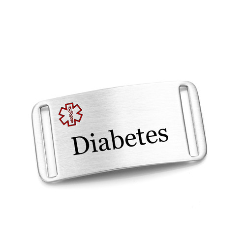Diabetes Bracelet Stainless Steel Tag