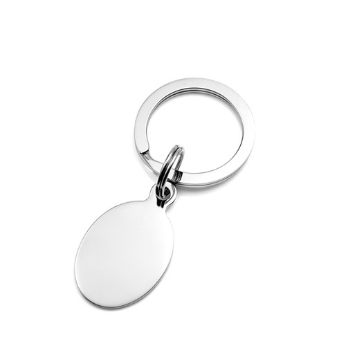 Victoria Oval Keychain Engraved