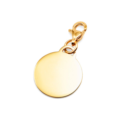 Personalized Gold Engraved Charm