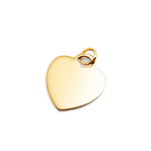 Personalized Gold Heart Pendant or Charm