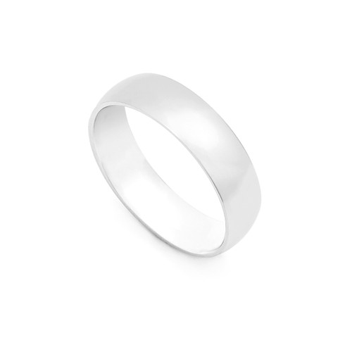 Polished Silver Custom Engraved Rings 7mm