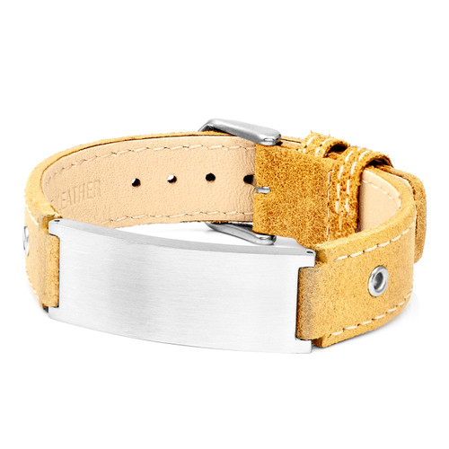 Casual Leather Engraved Bracelet