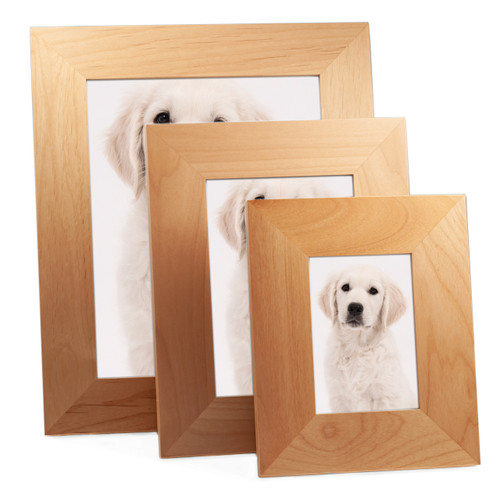 Alder Wood Picture Frames in 3 Sizes