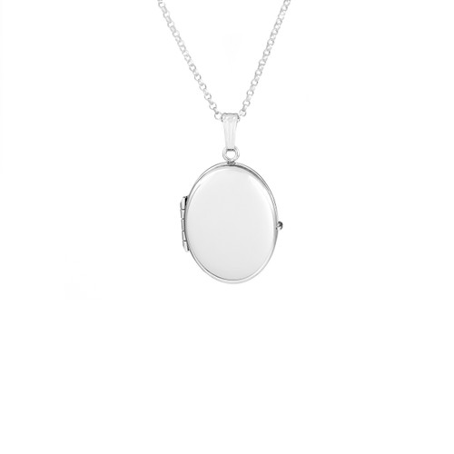 Sterling Silver Oval 4 Photo Locket