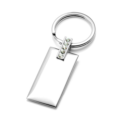 Personalized Keychain with Crystals
