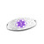 Lavender Floral Medical ID Tag