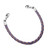 Braided Purple Leather Medical Bracelets for Women