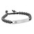 Hematite Beaded Medical Bracelet for Men