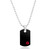 Classic Black Medical Dog Tag Necklace