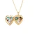 Olivia Gold Heart Locket Necklace