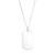 Sterling Silver Engraved Dog Tag Pendant (w/o chain)