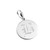Personalized Sterling Silver Round Charm for Bracelets