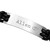 Personalized Black Leather ID Bracelet