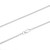 Eighteen Inch 1.5mm Sterling Silver Spiga Chain