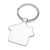 Bamboo and Silver House Keychain