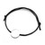 Unisex Black Cotton Steel Engraved Bracelet