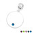 Silver Personalized Birthstone Charms