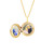 Gold Filled Round Engraved Lockets Necklace