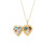 Girls 14K Gold Small Heart Engraved Locket