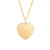 14K Gold Filled 4 Photo Heart Engraved Locket Necklace