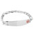 Sterling Silver Alert Bracelets Figaro Link