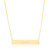 Premium 14K Gold Bar Necklace 18 - 20 In