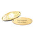 Intricate Floral Gold Tag for Medical  Bracelets
