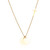 Personalized Gold Cross Charm Necklace