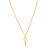 Engraved Gold  Key Necklace