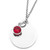 Silver Personalized Birthstone Necklace Pendants