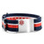 Red, White, & Blue Nylon Stripe Medical  Bracelet