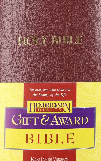 KJV Gift & Award Bible Burgundy Imitation Leather Words of Christ in Red Imitation Leather