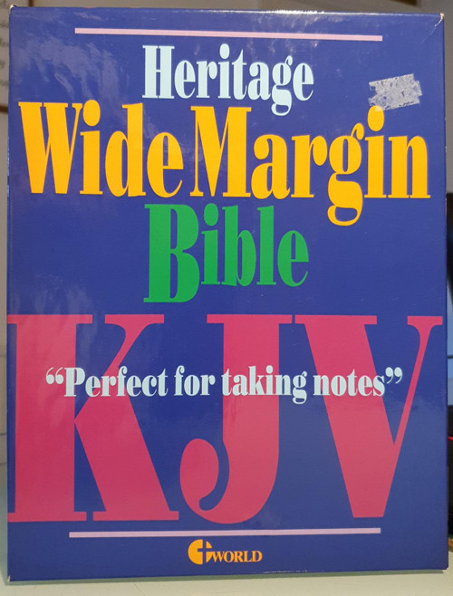 Heritage Wide Margin Bible- World Bible Publisher KWM50