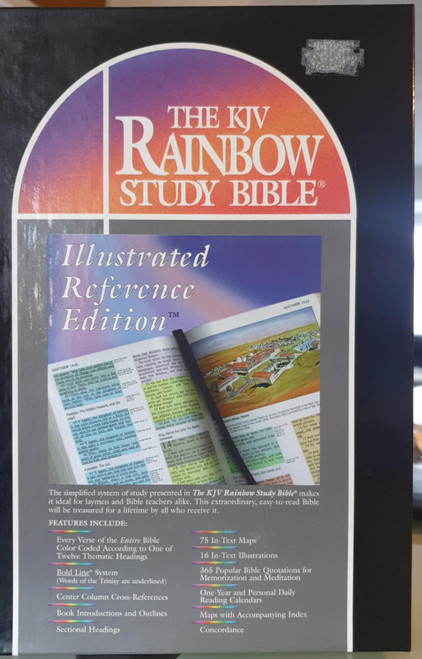 THE RAINBOW STUDY BIBLE - Ilustrated Reference Edition , Black , Bonded Leather