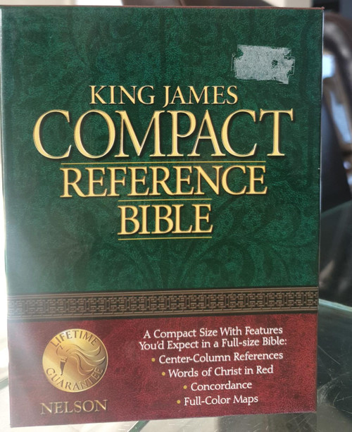 KJV Compact Reference Bible , Black Genuine Leather 346