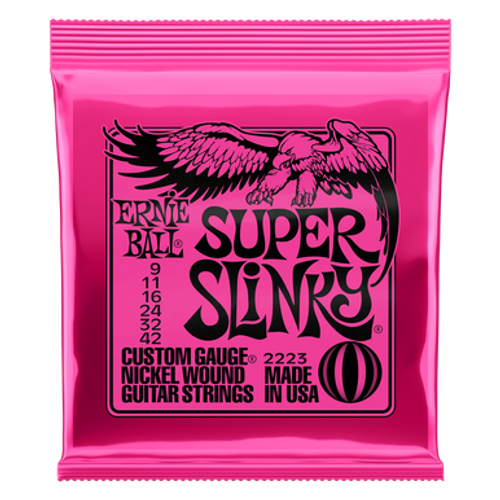 Ernie Ball Electric Guitar Strings Super Slinky 9-42