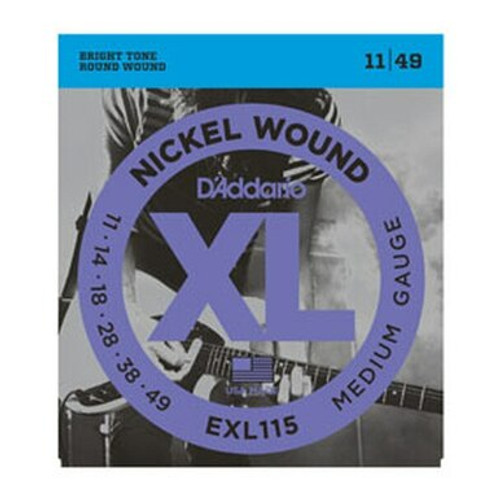 D'Addario EXL115 Electric Guitar Strings Medium 11-49