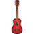 Makala Dolphin Soprano Ukulele Red Burst