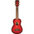 Makala Dolphin Soprano Ukulele Red Burst