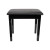 Crown Compact Piano Stool with Storage Compartment (Black)