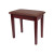 Crown Compact Piano Stool with Storage Compartment (Mahogany)