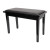 Crown Deluxe Timber Trim Duet Piano Stool with Storage Compartment (Black)