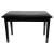 Crown Deluxe Timber Trim Duet Piano Stool with Storage Compartment (Black)