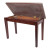 Crown Deluxe Timber Trim Duet Piano Stool with Storage Compartment (Walnut)